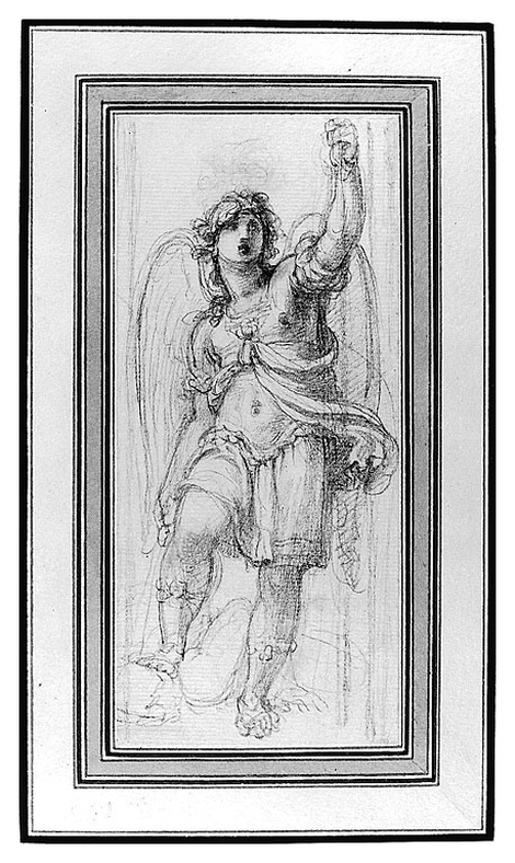 San Michele Arcangelo (disegno, opera isolata) di Cosway Richard (inizio sec. XIX)