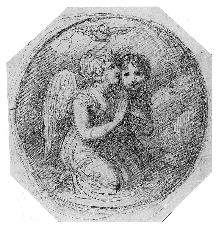 angelo custode (disegno, opera isolata) di Cosway Richard (fine sec. XVIII)