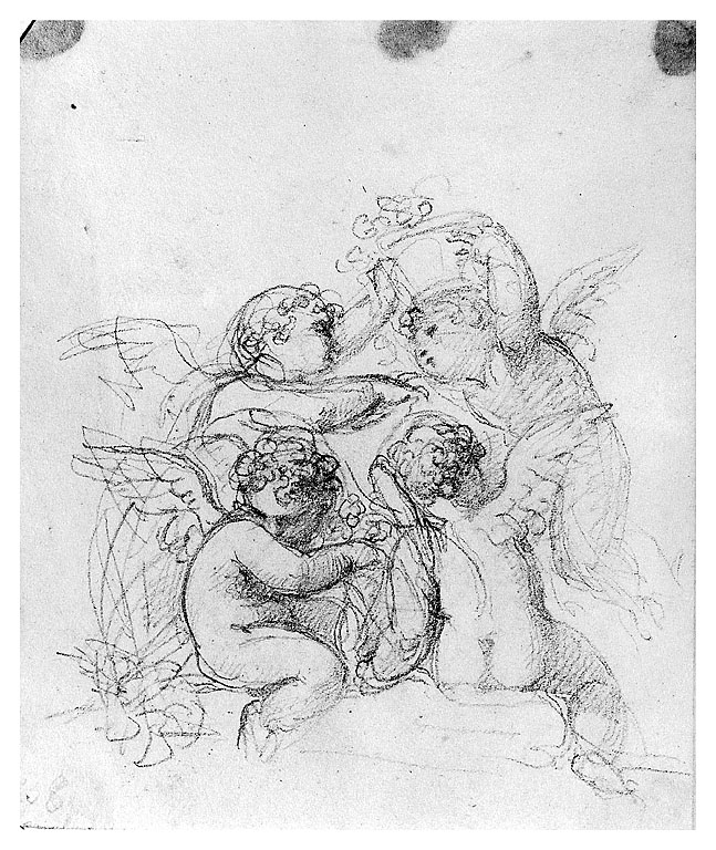 angioletti//angioletto imbronciato (disegno, opera isolata) di Cosway Richard (fine sec. XVIII)