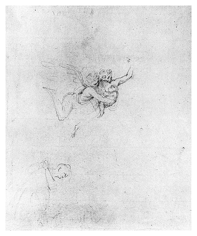 angeli con bambino (disegno, opera isolata) di Cosway Richard (fine/inizio secc. XVIII/ XIX)