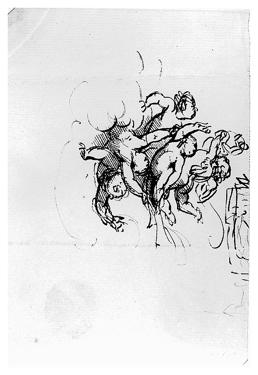 angioletti su nubi (disegno, opera isolata) di Cosway Richard (fine/inizio secc. XVIII/ XIX)