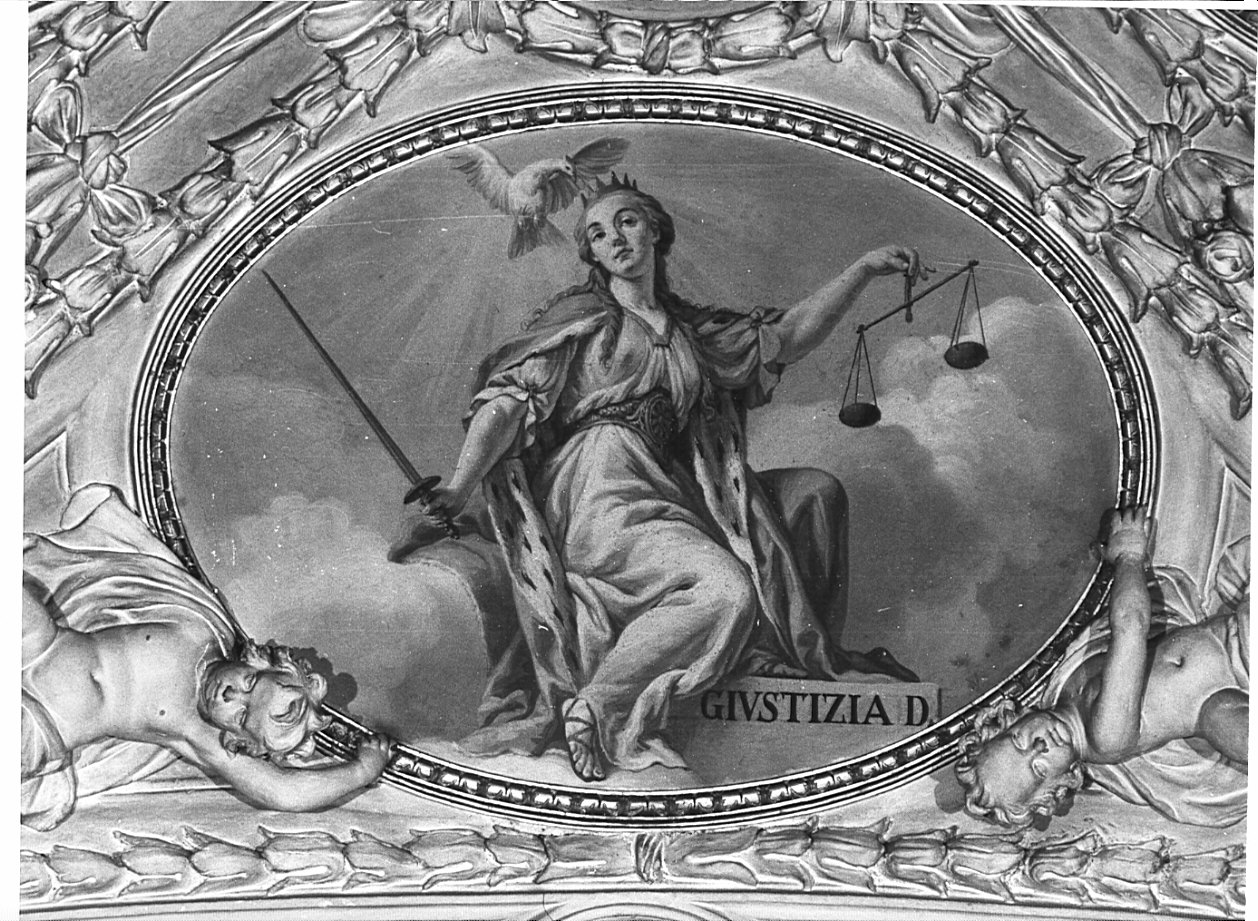 allegoria della giustizia divina (dipinto, ciclo) di Orelli Vincenzo Angelo (fine sec. XVIII)