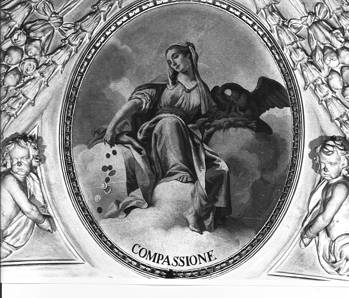 allegoria della compassione (dipinto, ciclo) di Orelli Vincenzo Angelo (fine sec. XVIII)