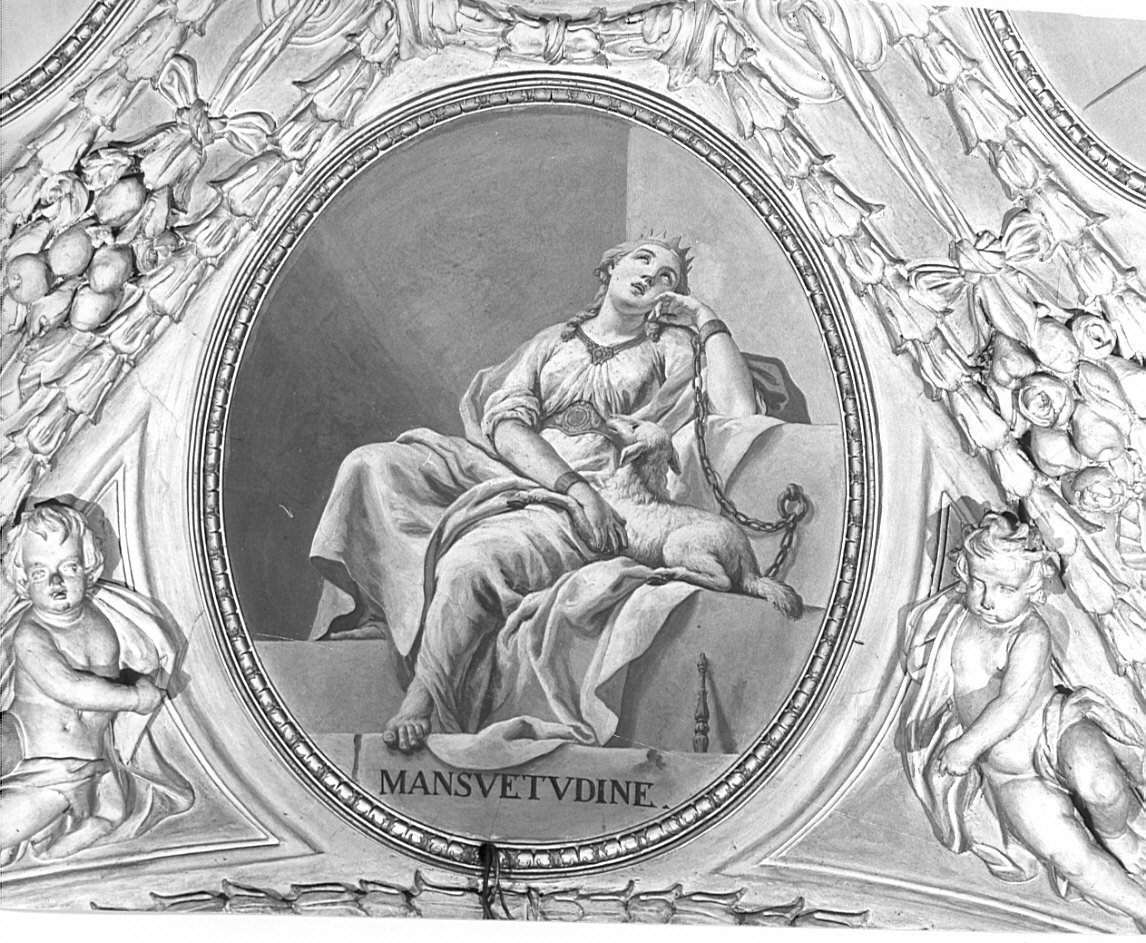 allegoria della mansuetudine (dipinto, ciclo) di Orelli Vincenzo Angelo (fine sec. XVIII)
