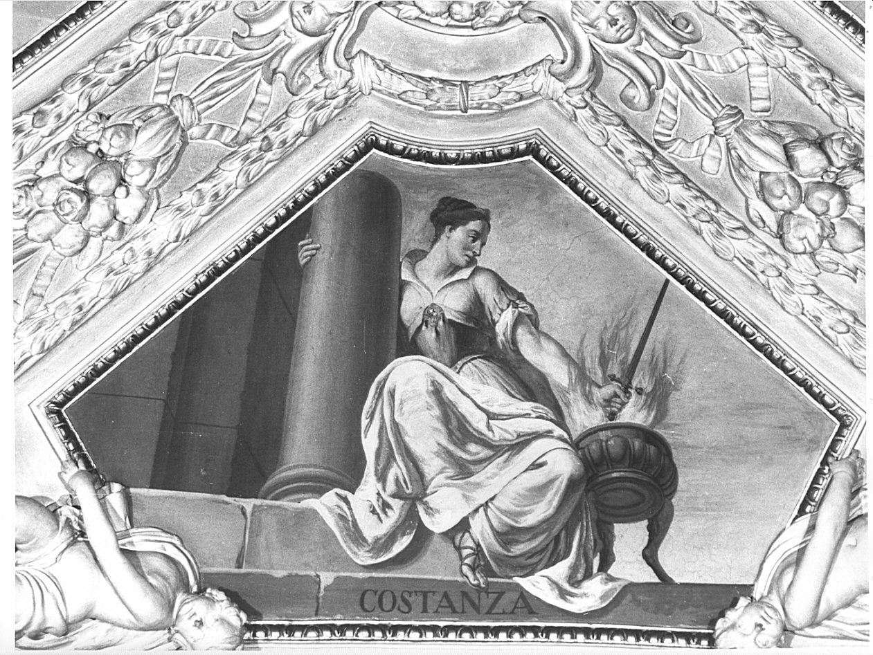 allegoria della costanza (dipinto, ciclo) di Orelli Vincenzo Angelo (fine sec. XVIII)