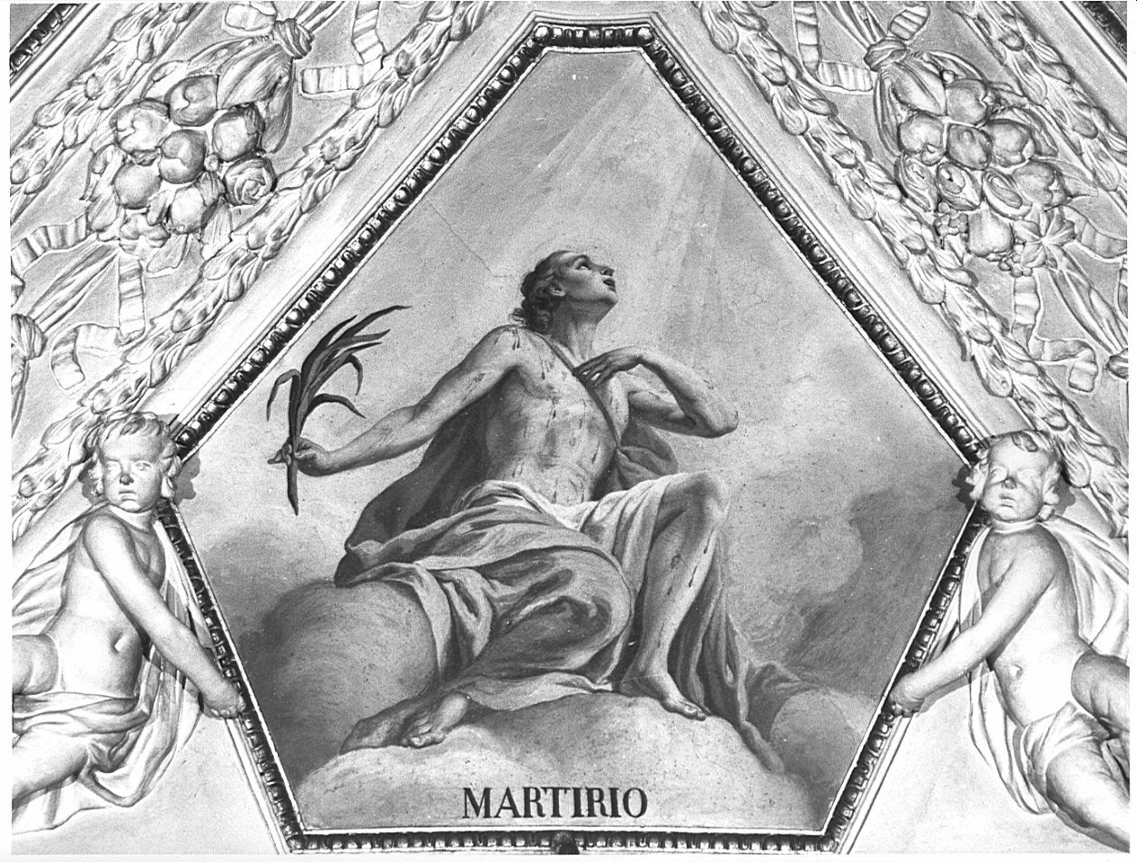 allegoria del martirio (dipinto, ciclo) di Orelli Vincenzo Angelo (fine sec. XVIII)