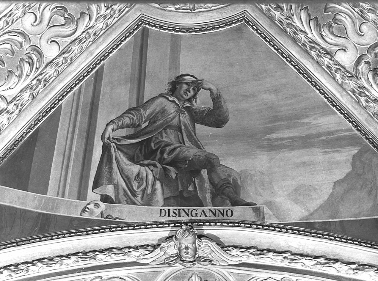 allegoria del Disinganno (dipinto, ciclo) di Orelli Vincenzo Angelo (fine sec. XVIII)