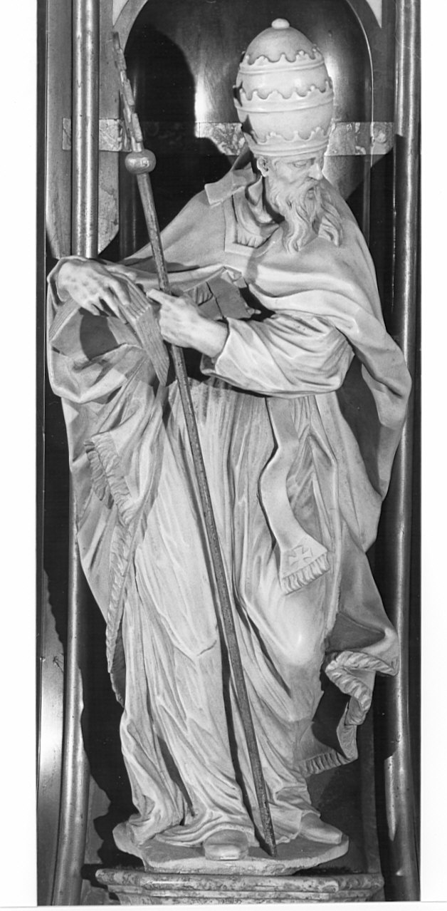 San Gragorio Magno (scultura, elemento d'insieme) di Fantoni Andrea (sec. XVIII)
