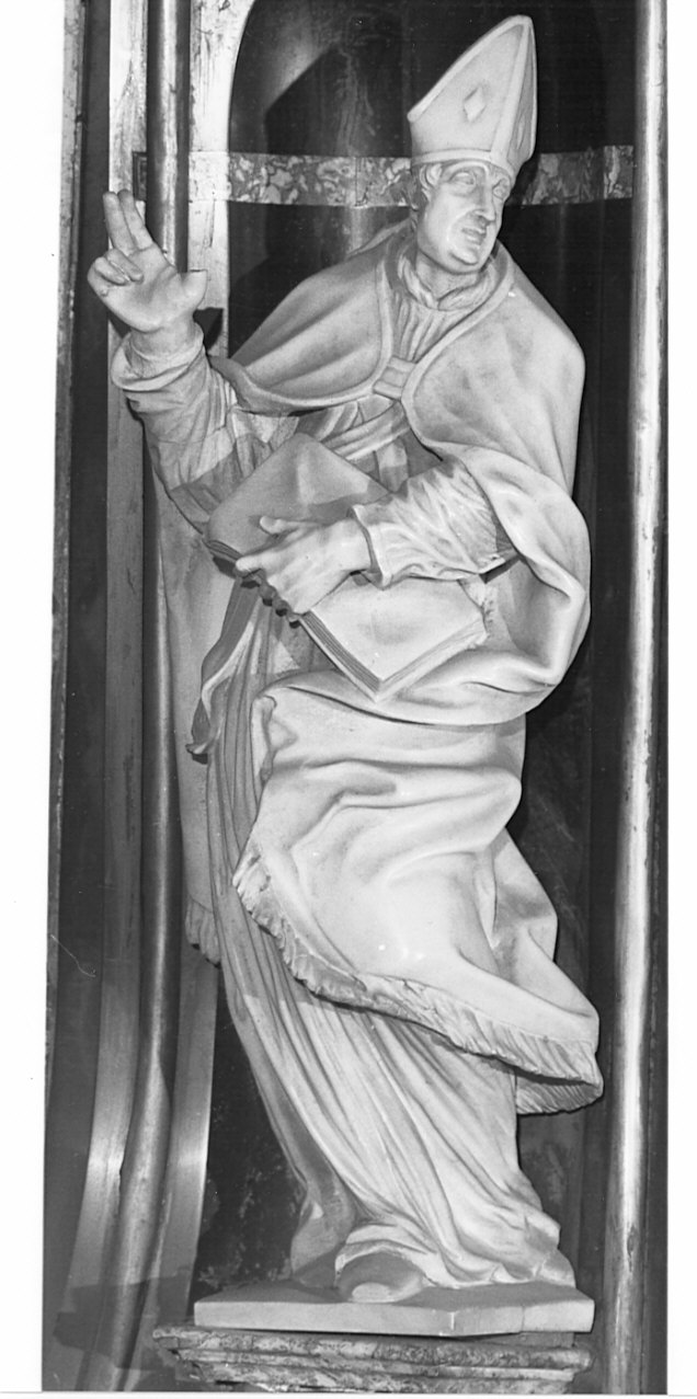 Sant'Ambrogio (scultura, elemento d'insieme) di Fantoni Andrea (sec. XVIII)