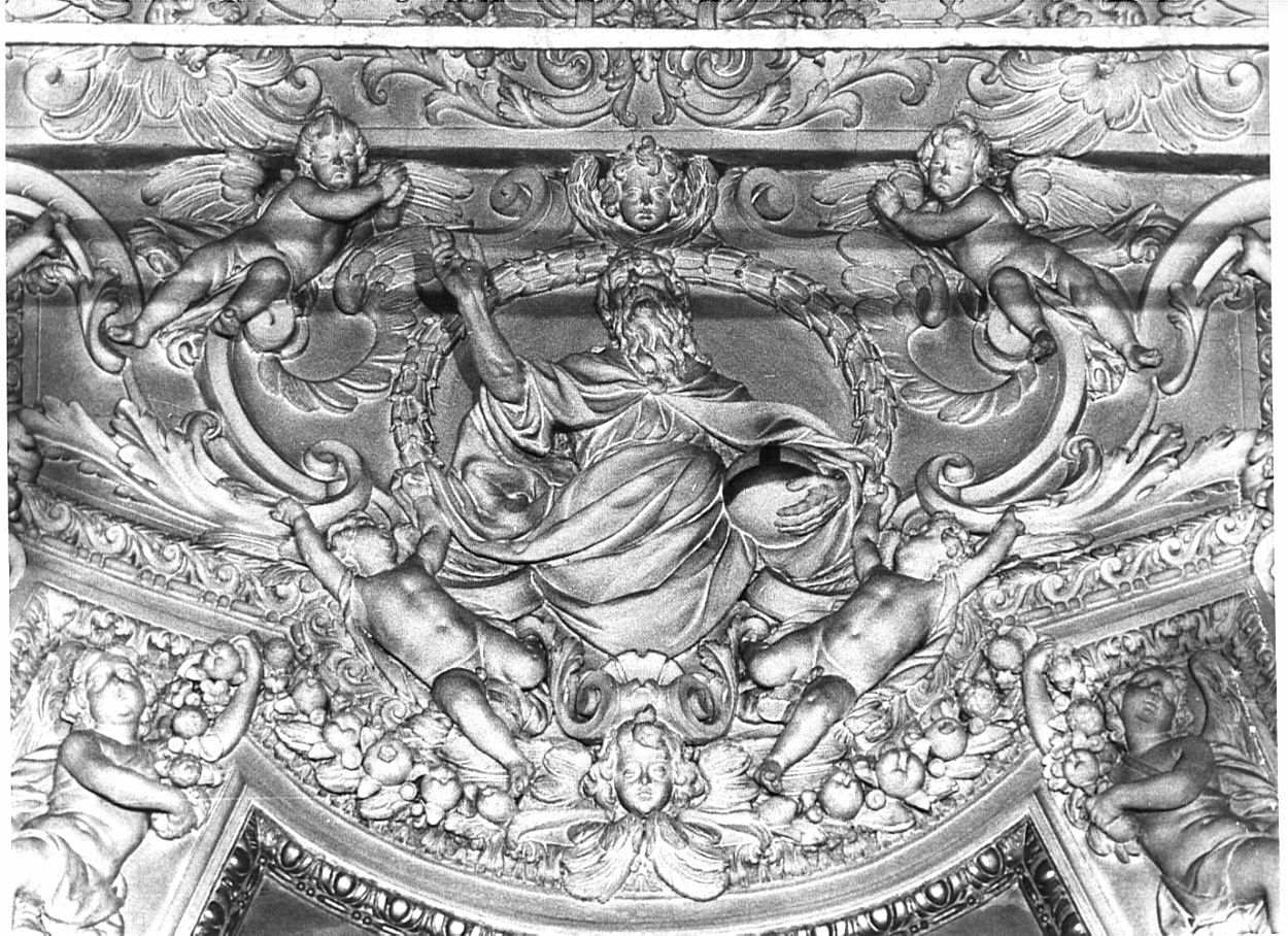 Dio Padre (rilievo, elemento d'insieme) di Sala Giovanni Angelo (terzo quarto sec. XVII)