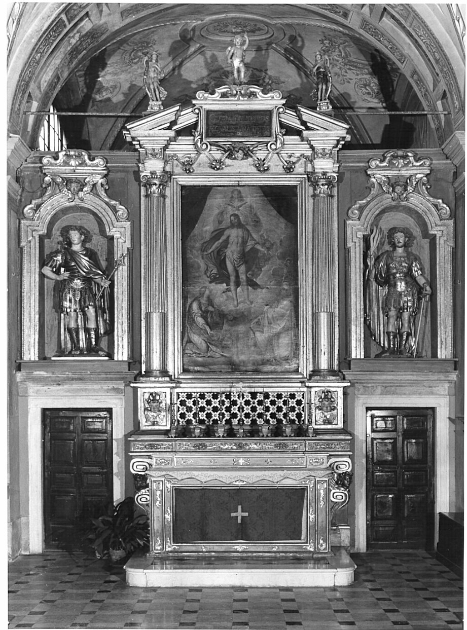 altare, complesso decorativo - bottega italiana (sec. XVII)