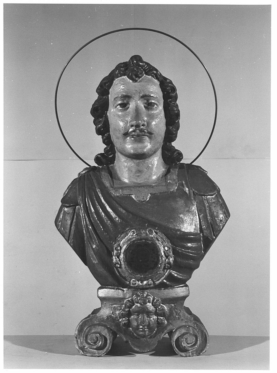 reliquiario - a busto, serie - bottega bergamasca (fine/inizio secc. XVII/ XVIII)