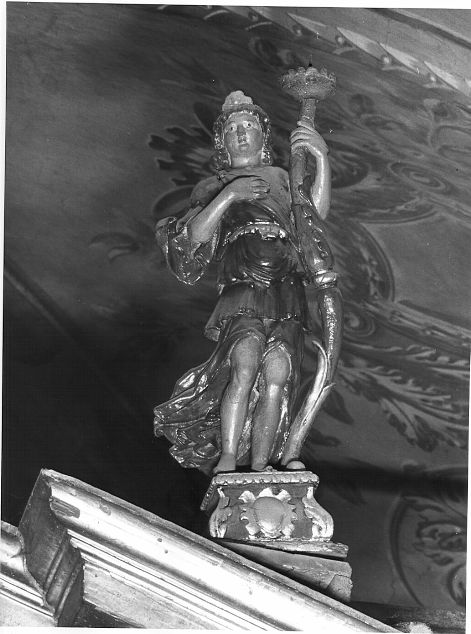 angelo reggitorcia (statua, opera isolata) - bottega lombarda (prima metà sec. XVII)