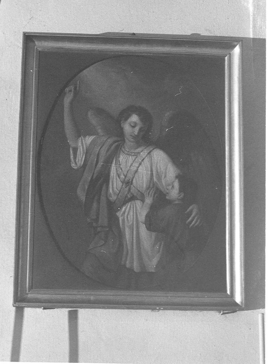 angelo custode (dipinto, pendant) di Ferrerio Francesco (attribuito) (sec. XIX)