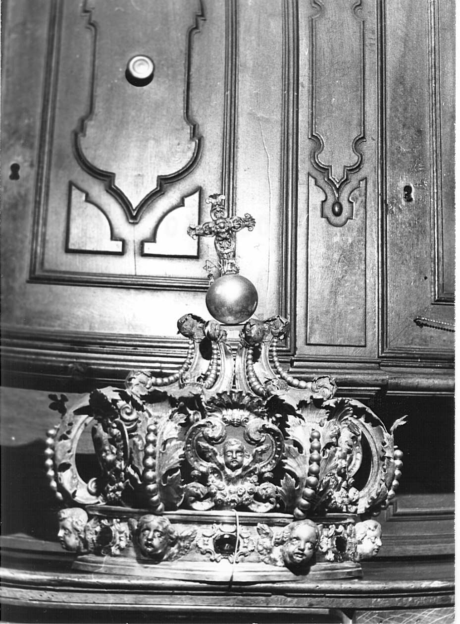 corona da statua, opera isolata - bottega bergamasca (sec. XIX)