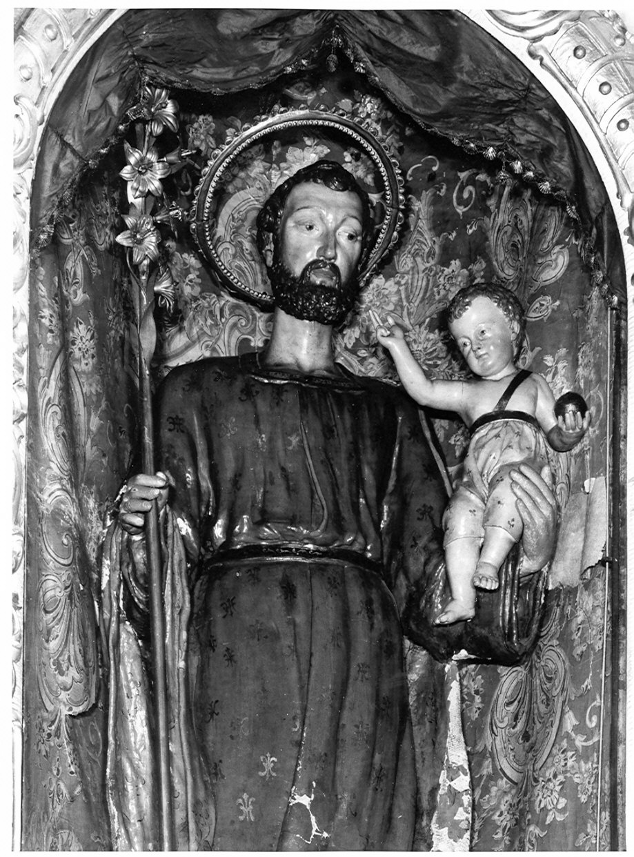 San Giuseppe e Gesù Bambino (statua, opera isolata) - bottega lombarda (sec. XVIII, sec. XX)