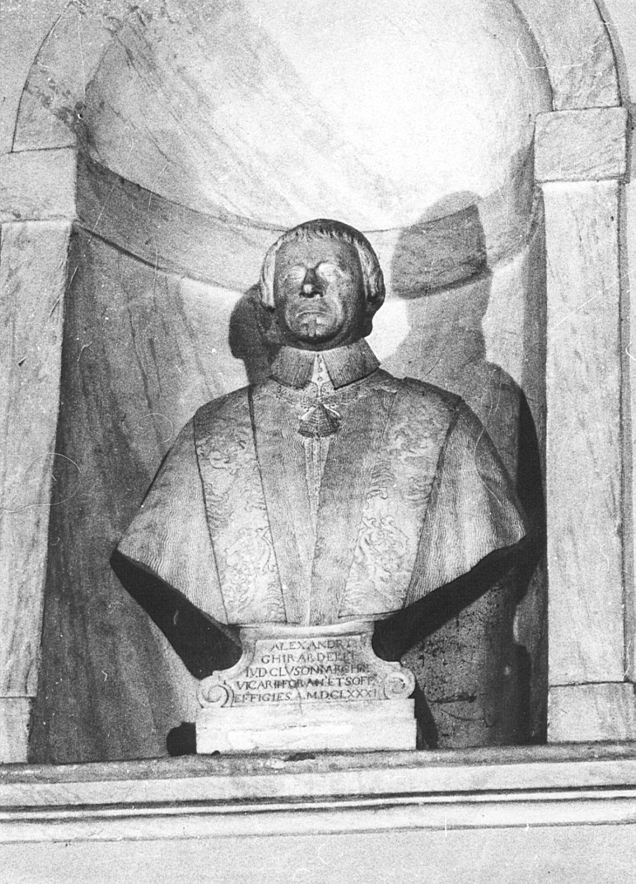 ritratto di Alessandro Ghirardelli arciprete (busto, opera isolata) - bottega lombarda (sec. XVII)