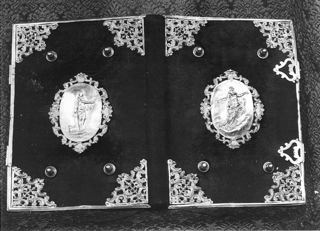 coperta di libro, opera isolata - bottega lombarda (secc. XVII/ XVIII)