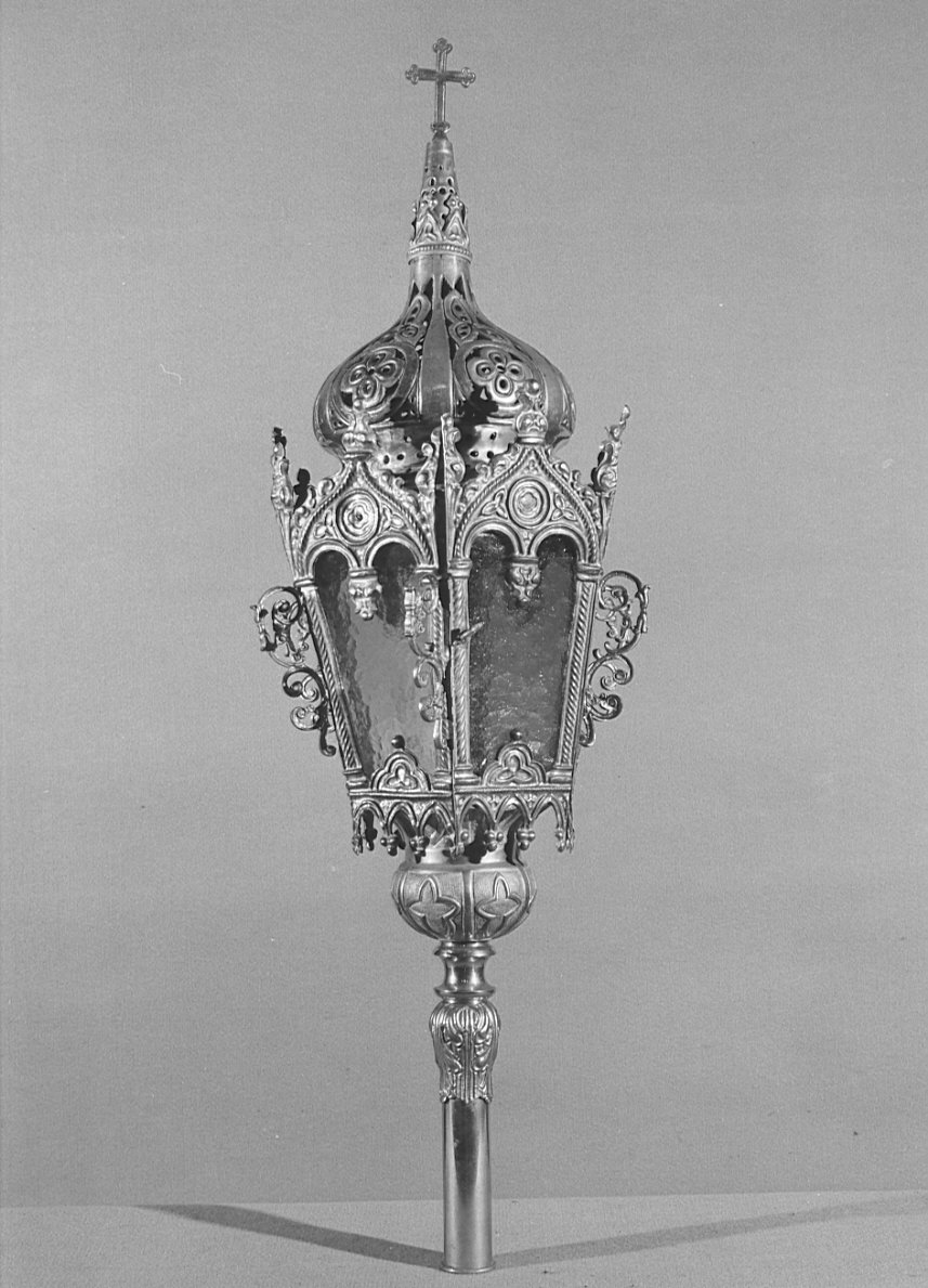 lanterna processionale, coppia di Corti Giovanni (sec. XX)
