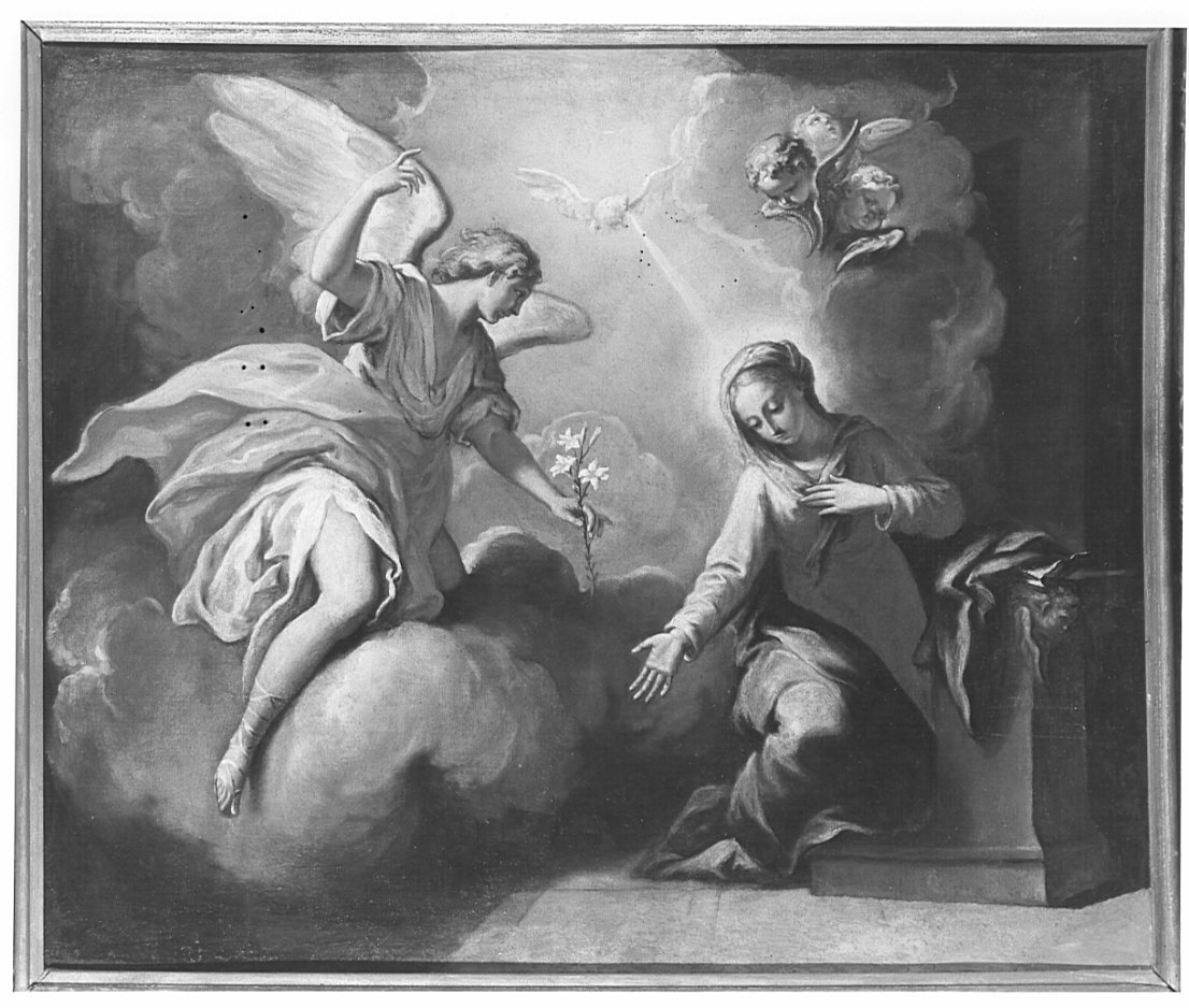 Annunciazione (dipinto, opera isolata) di Orelli Vincenzo Angelo (sec. XVIII)
