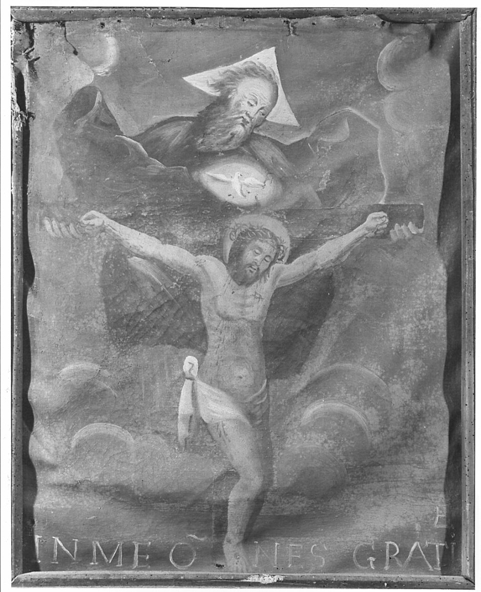 Trinità (dipinto, opera isolata) - ambito bergamasco (sec. XIX)