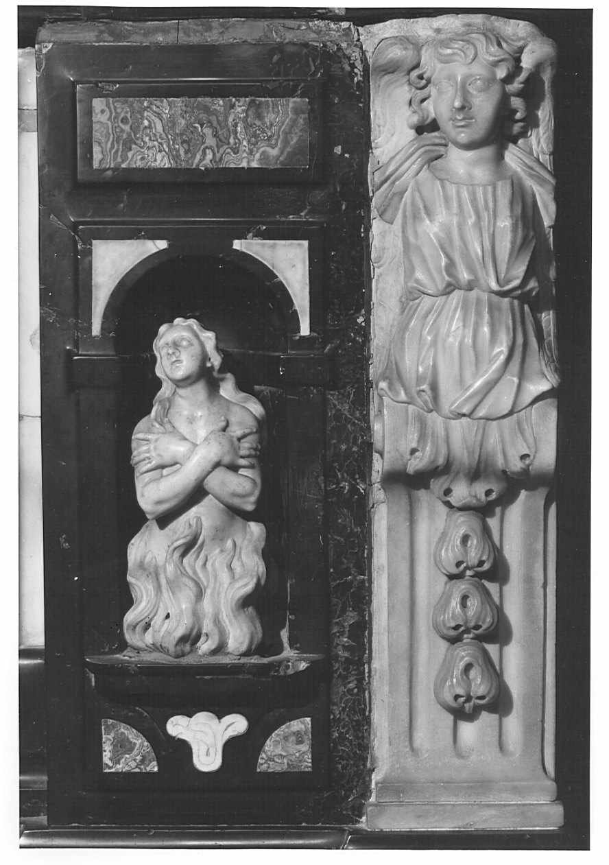 anime del purgatorio (statua, elemento d'insieme) - bottega lombarda (ultimo quarto sec. XVII)