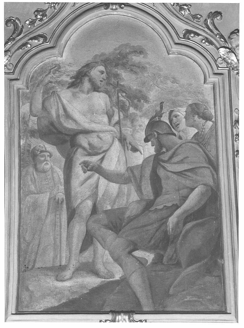 San Giovanni Battista predica nel deserto (dipinto, elemento d'insieme) - ambito lombardo (sec. XVIII)
