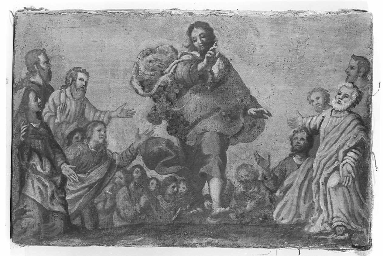 ascensione di Cristo (dipinto, elemento d'insieme) - ambito veneto (primo quarto sec. XVIII)