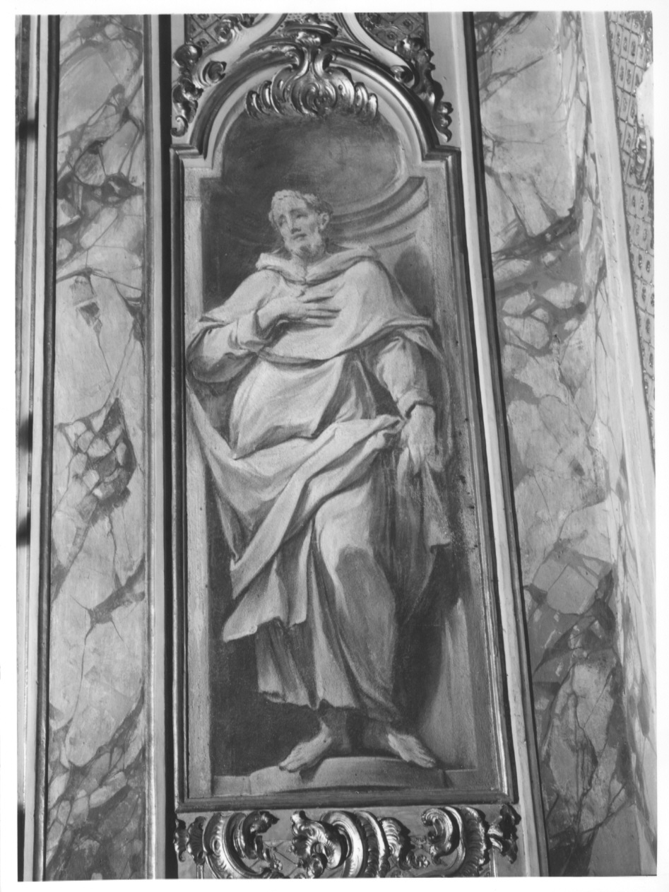 Santo domenicano (Pio V ?) (dipinto, ciclo) di Monti Francesco, Zanardi Giovanni (sec. XVIII)
