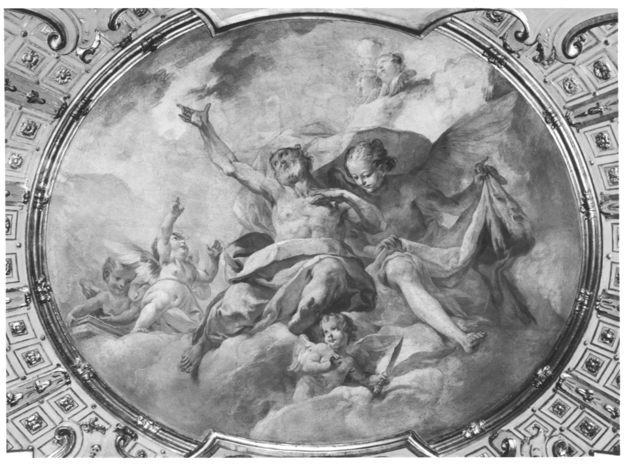 gloria di San Bartolomeo (dipinto, ciclo) di Orelli Giuseppe Antonio (sec. XVIII)