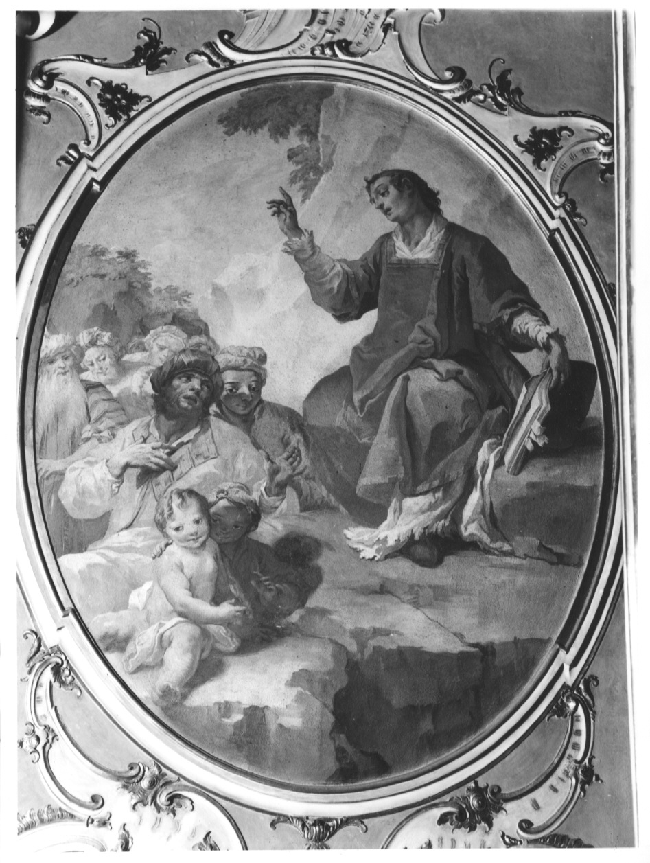 Predica di Santo Stefano, predica di Santo Stefano (dipinto, ciclo) di Orelli Giuseppe Antonio (sec. XVIII)