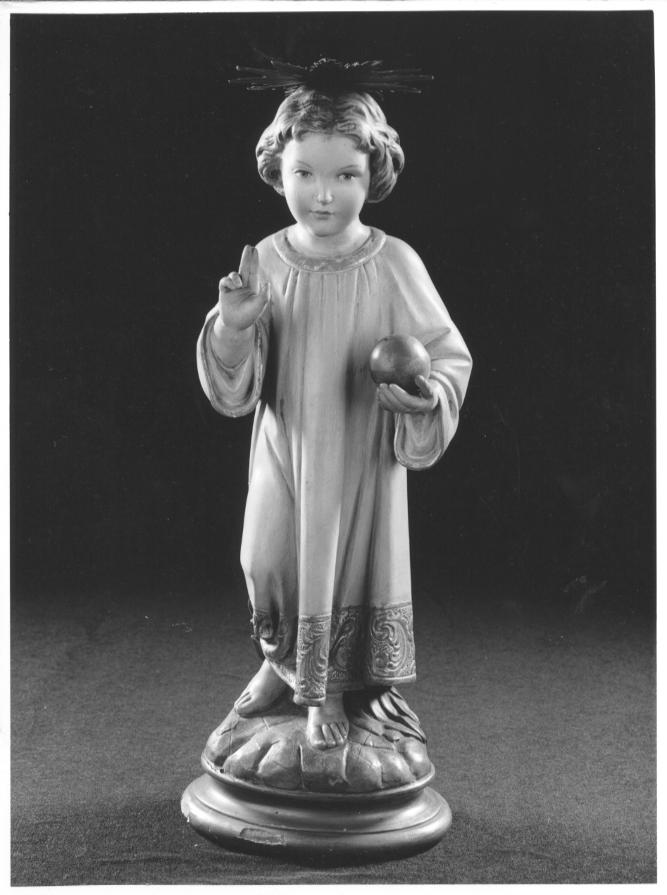 Gesù Bambino benedicente (statuetta devozionale, opera isolata) - bottega lombarda (sec. XX)