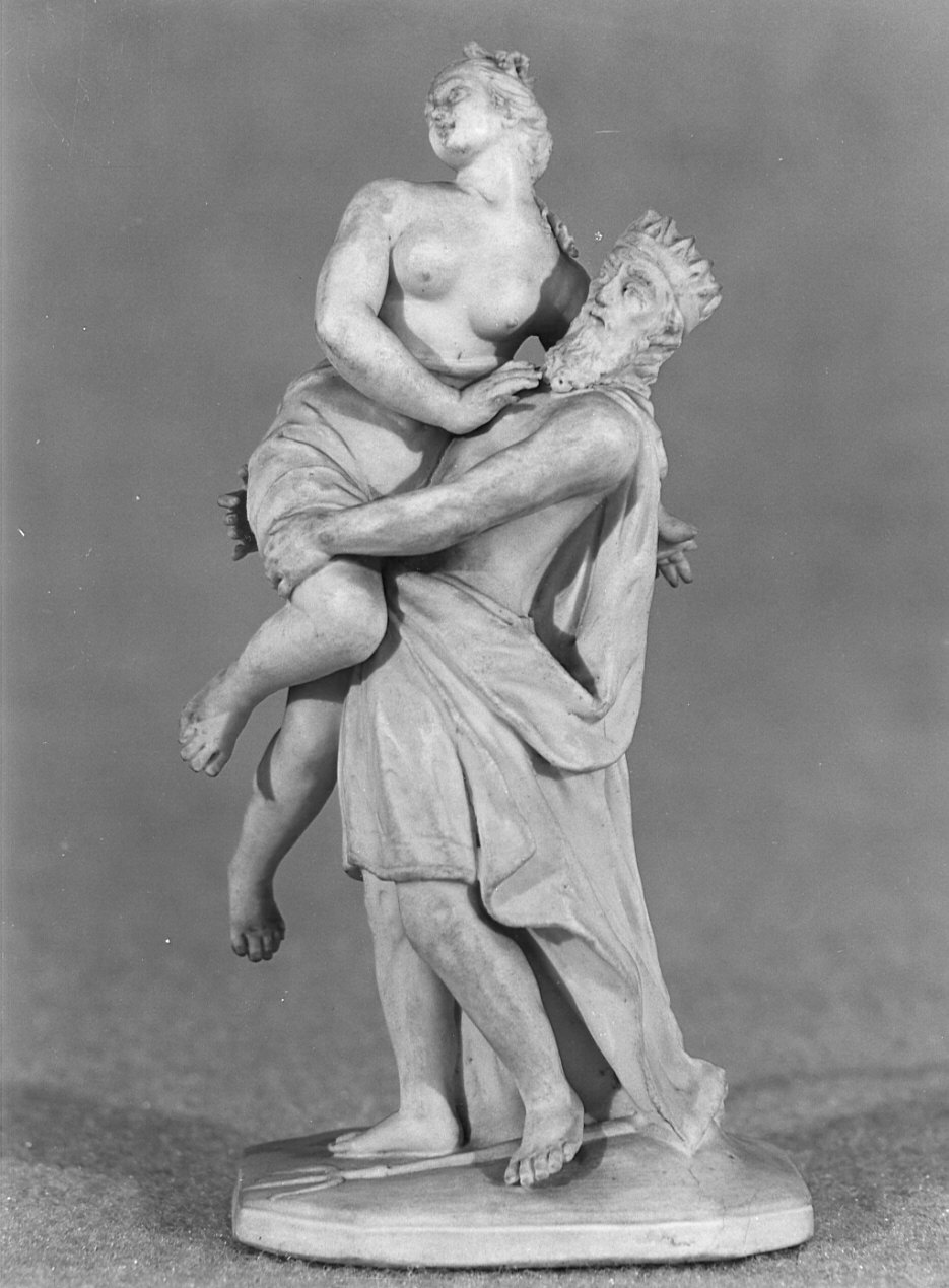 Nettuno rapisce Tetide (statuetta, opera isolata) di Varion Jean Pierre - manifattura Franchini di Este (seconda metà sec. XVIII)