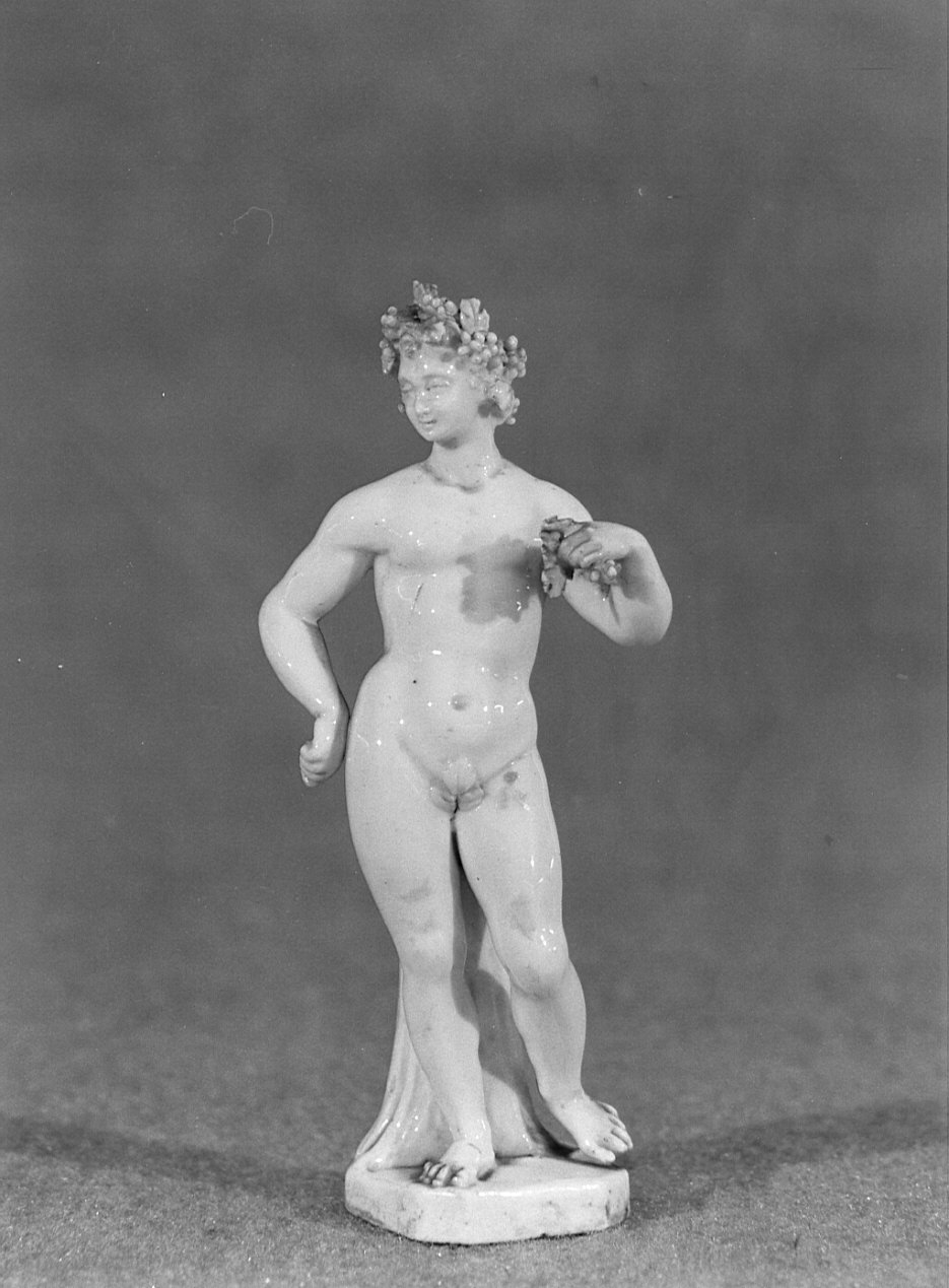 Bacco (statuetta, opera isolata) di Varion Jean Pierre - manifattura Franchini di Este (seconda metà sec. XVIII)
