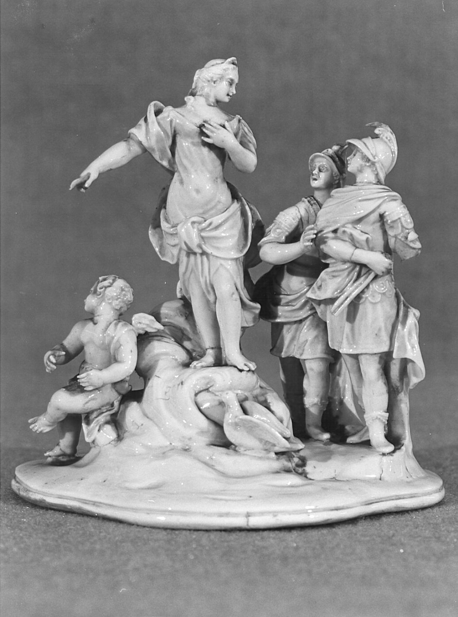 Venere con due guerrieri (statuetta, opera isolata) di Varion Jean Pierre - manifattura Franchini di Este (seconda metà sec. XVIII)