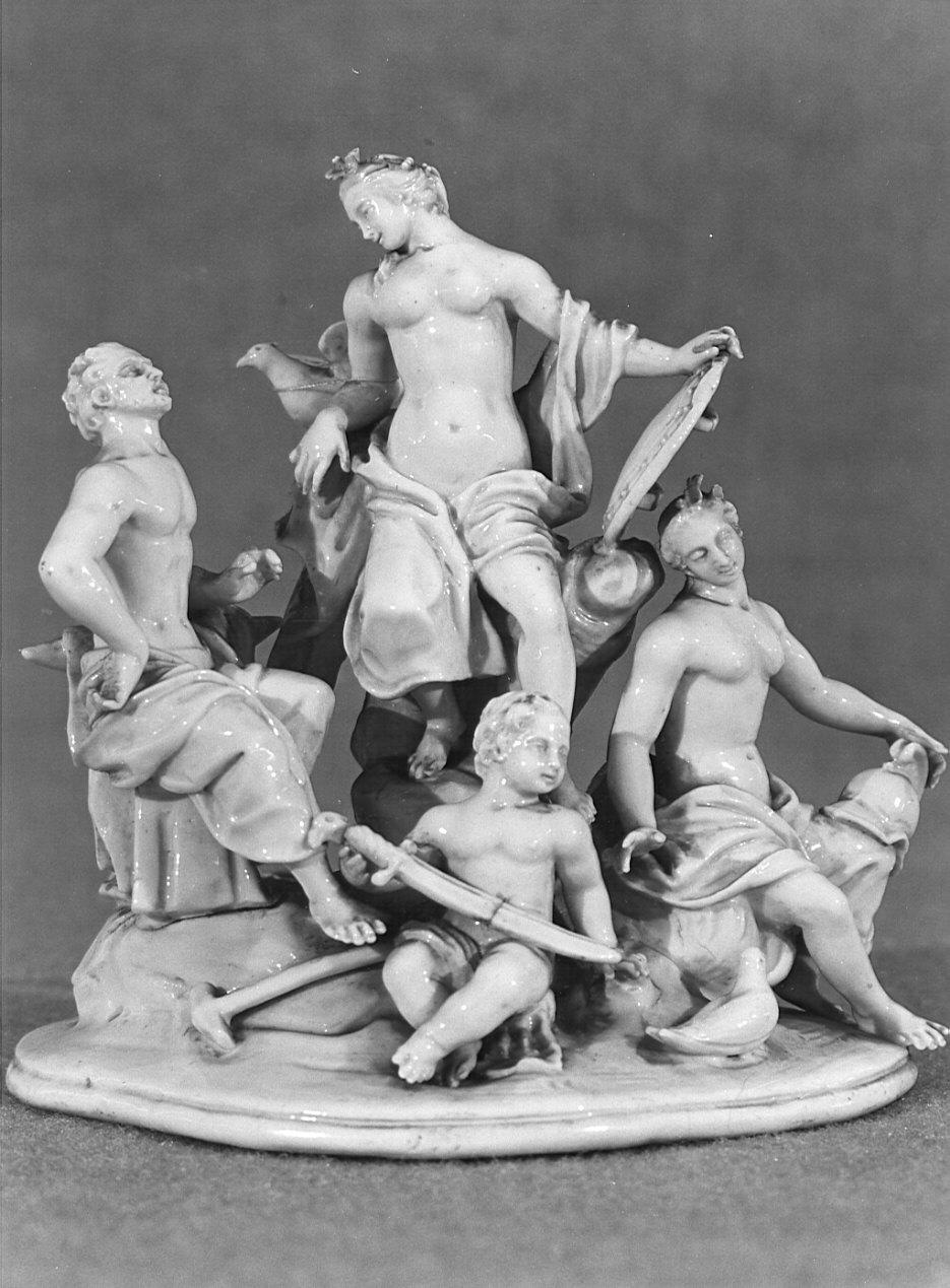 Venere e Vulcano (statuetta, opera isolata) di Varion Jean Pierre - manifattura Franchini di Este (seconda metà sec. XVIII)