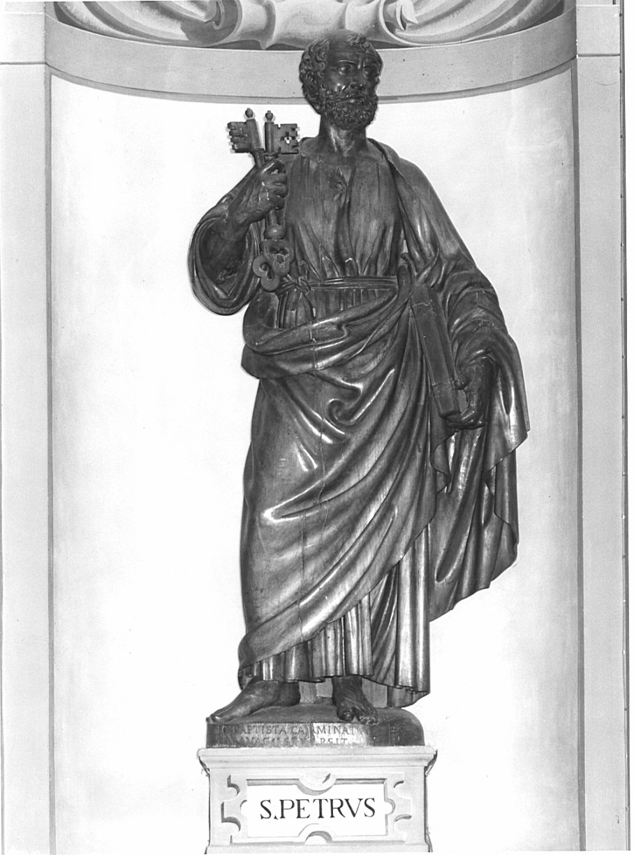 San Pietro (statua, opera isolata) di Carminati Giovan Battista (sec. XVIII)