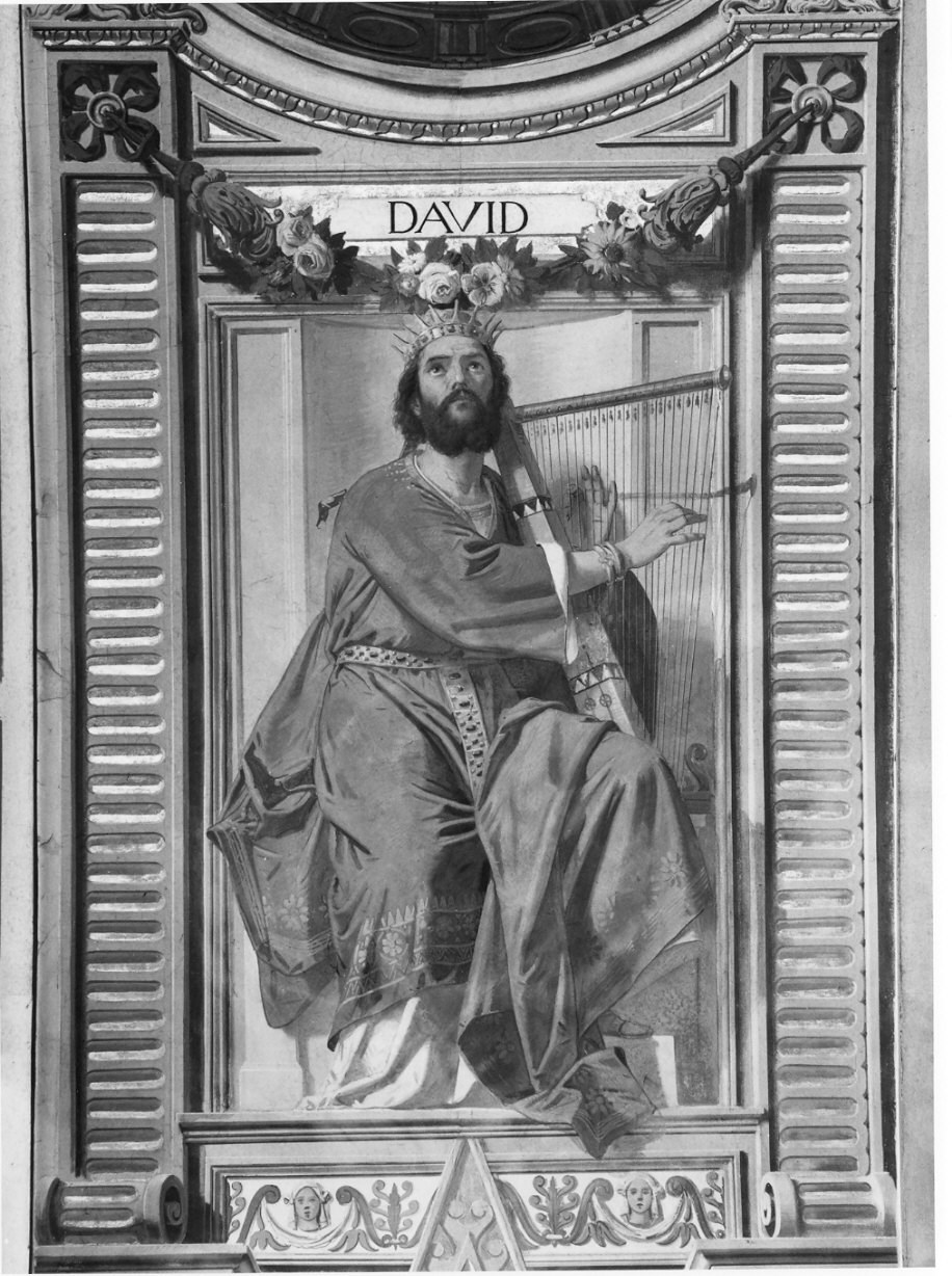 re Davide (dipinto, elemento d'insieme) di Cavenaghi Luigi (sec. XIX)