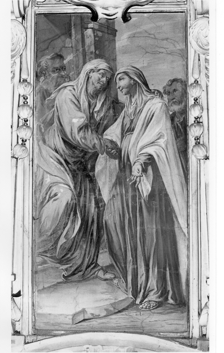 visitazione (dipinto, elemento d'insieme) di Procaccini Giuseppe (attribuito) (sec. XVII)