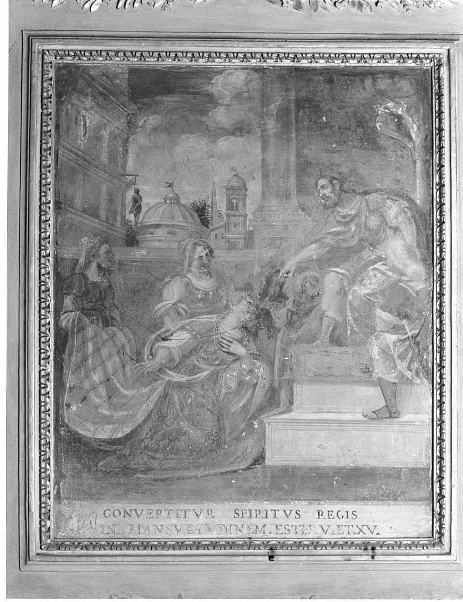 Ester e Assuero (dipinto, elemento d'insieme) - ambito lombardo (fine/inizio secc. XVII/ XVIII)