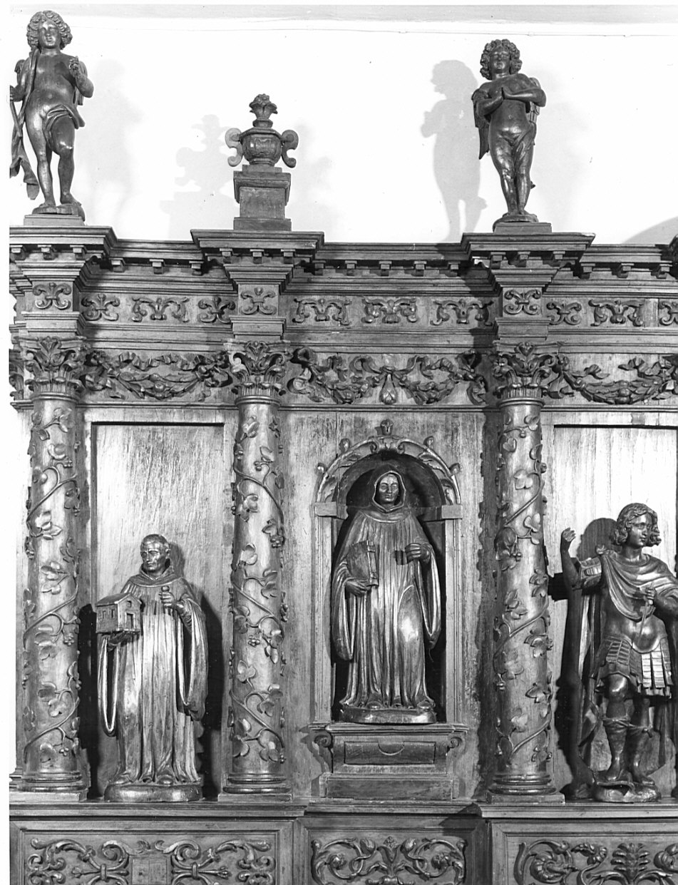 San Tommaso (statuetta, elemento d'insieme) di Carminati Giovan Battista (primo quarto sec. XVII)