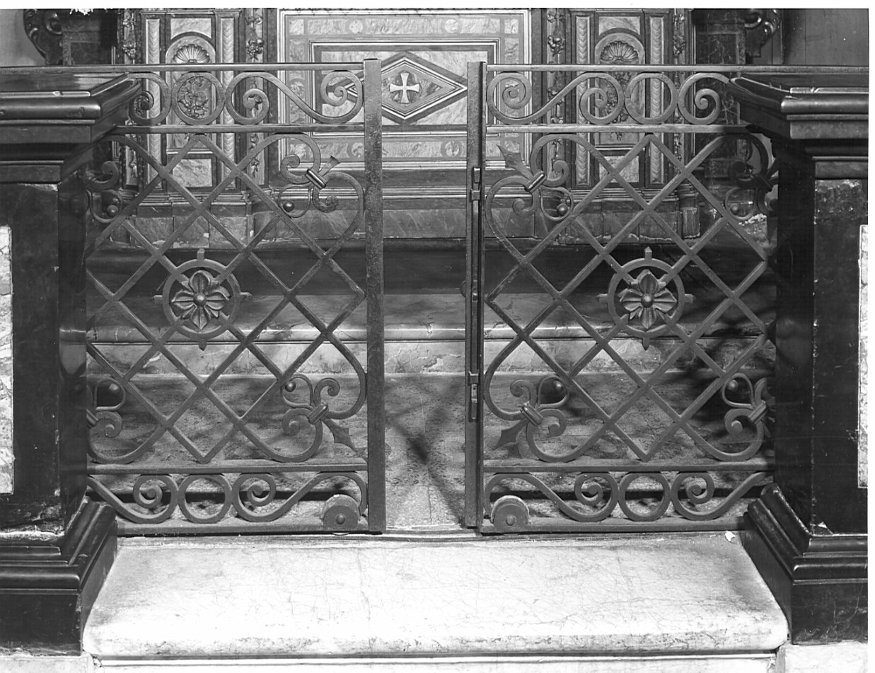 cancello di balaustrata, opera isolata - bottega lombarda (sec. XIX)