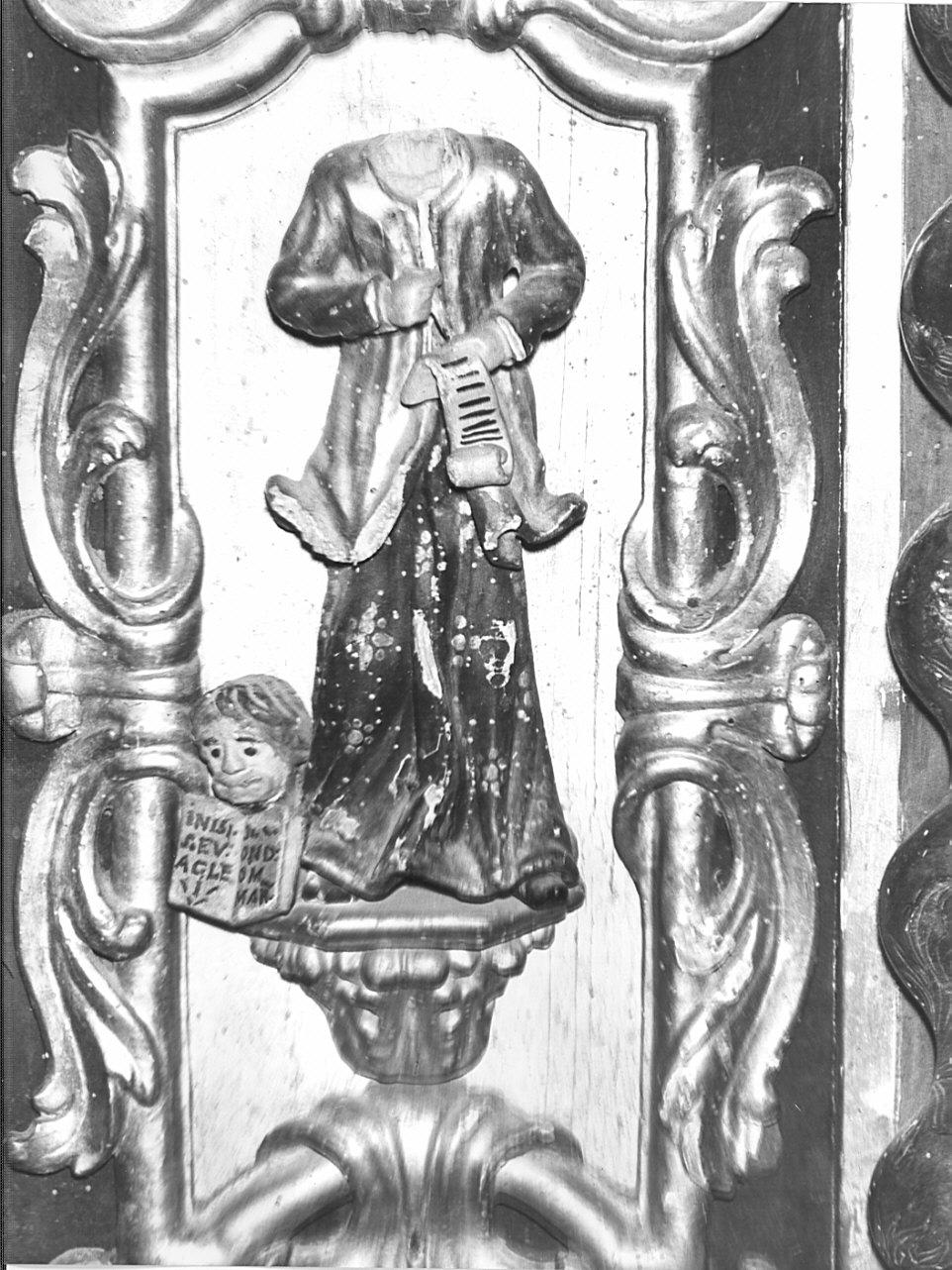 Santo martire (rilievo, elemento d'insieme) - bottega bergamasca (fine/inizio secc. XVII/ XVIII)