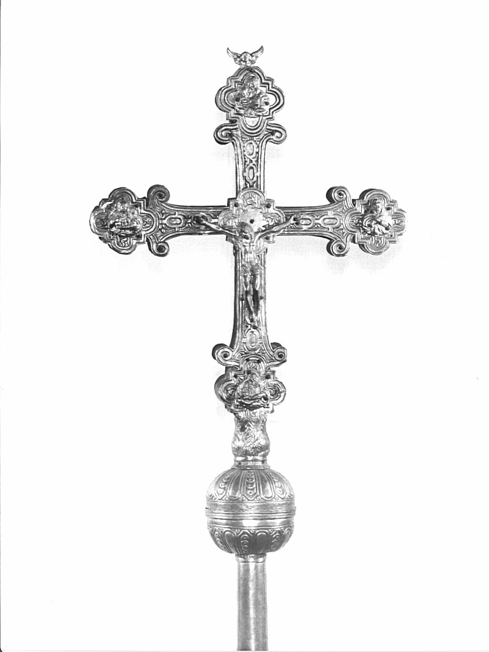 croce portatile, opera isolata - bottega lombarda (inizio sec. XVII)