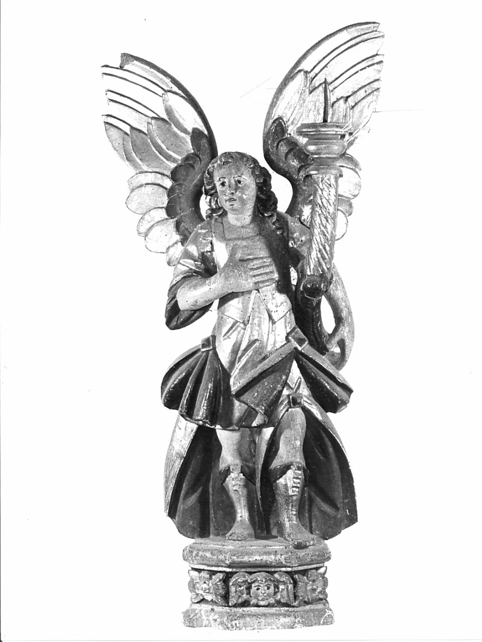 candelabro - a statua, coppia - bottega bergamasca (sec. XVII)