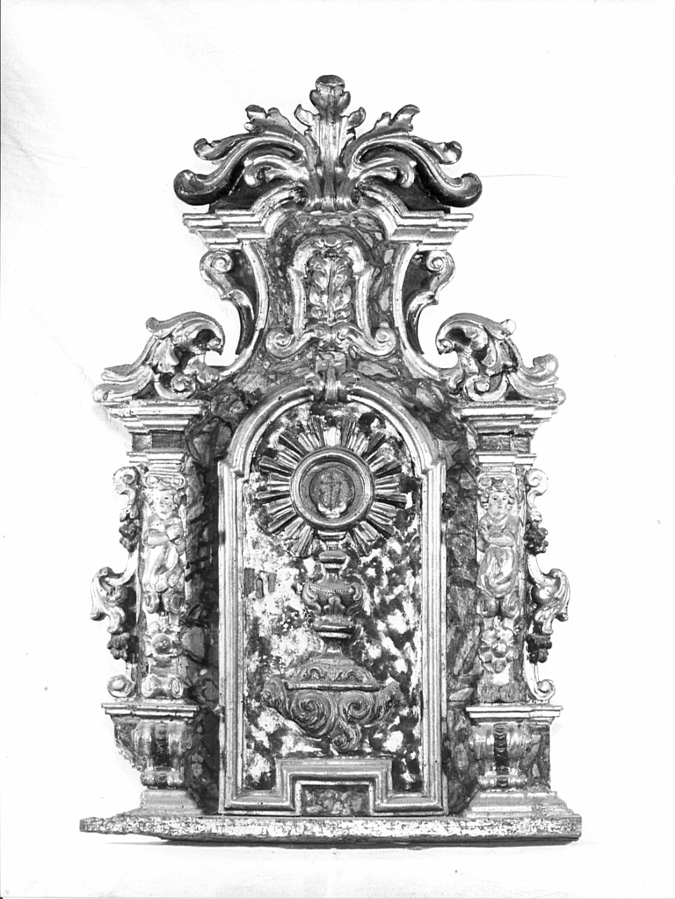 sportello di tabernacolo, opera isolata - bottega bergamasca (fine/inizio secc. XVII/ XVIII)