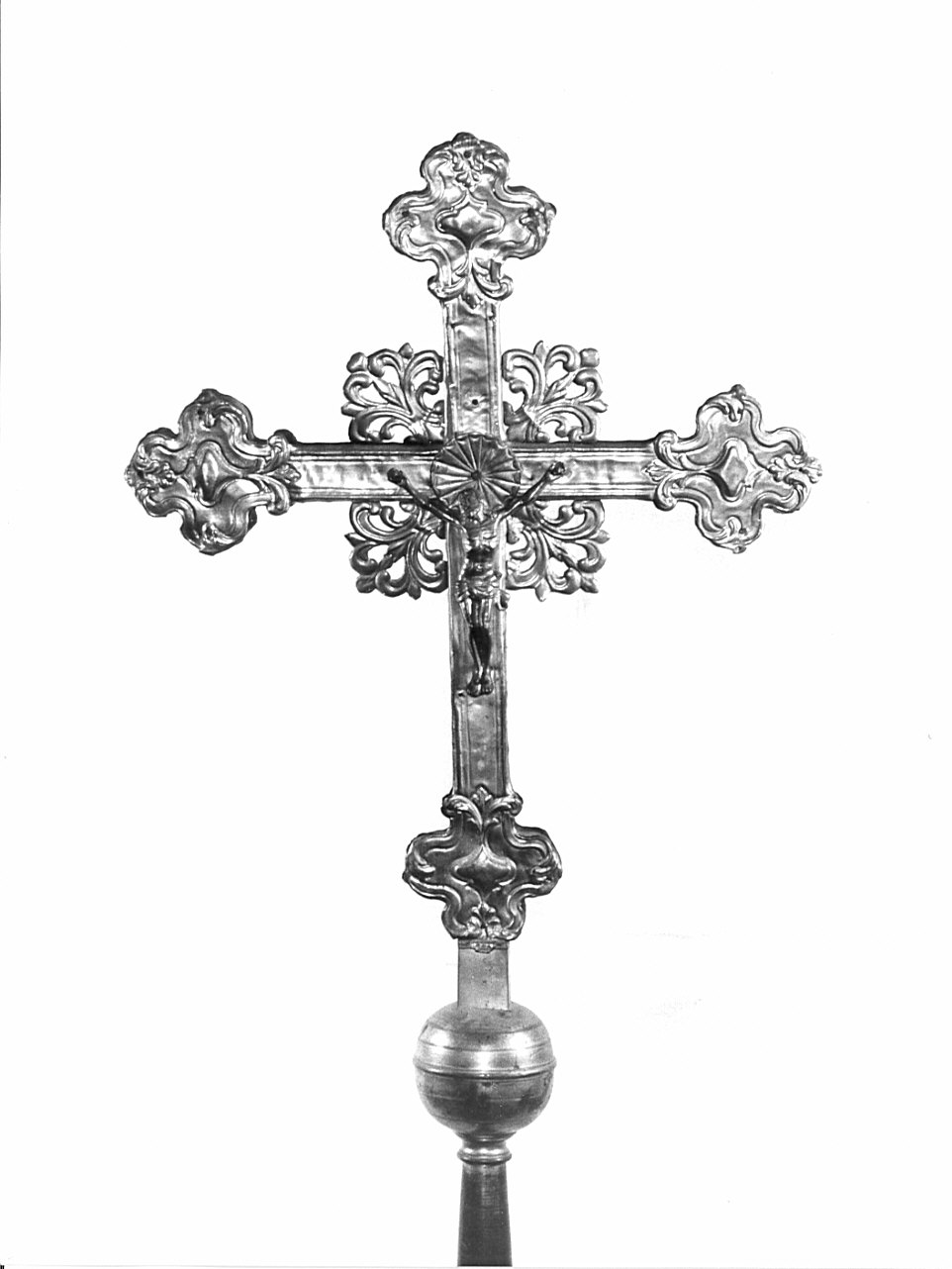 croce portatile, opera isolata - bottega bergamasca (metà sec. XVIII)