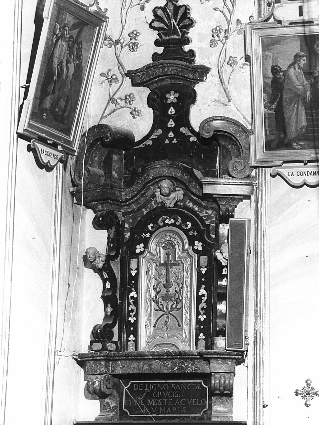 tabernacolo-reliquiario, coppia - bottega bergamasca (prima metà sec. XVIII)