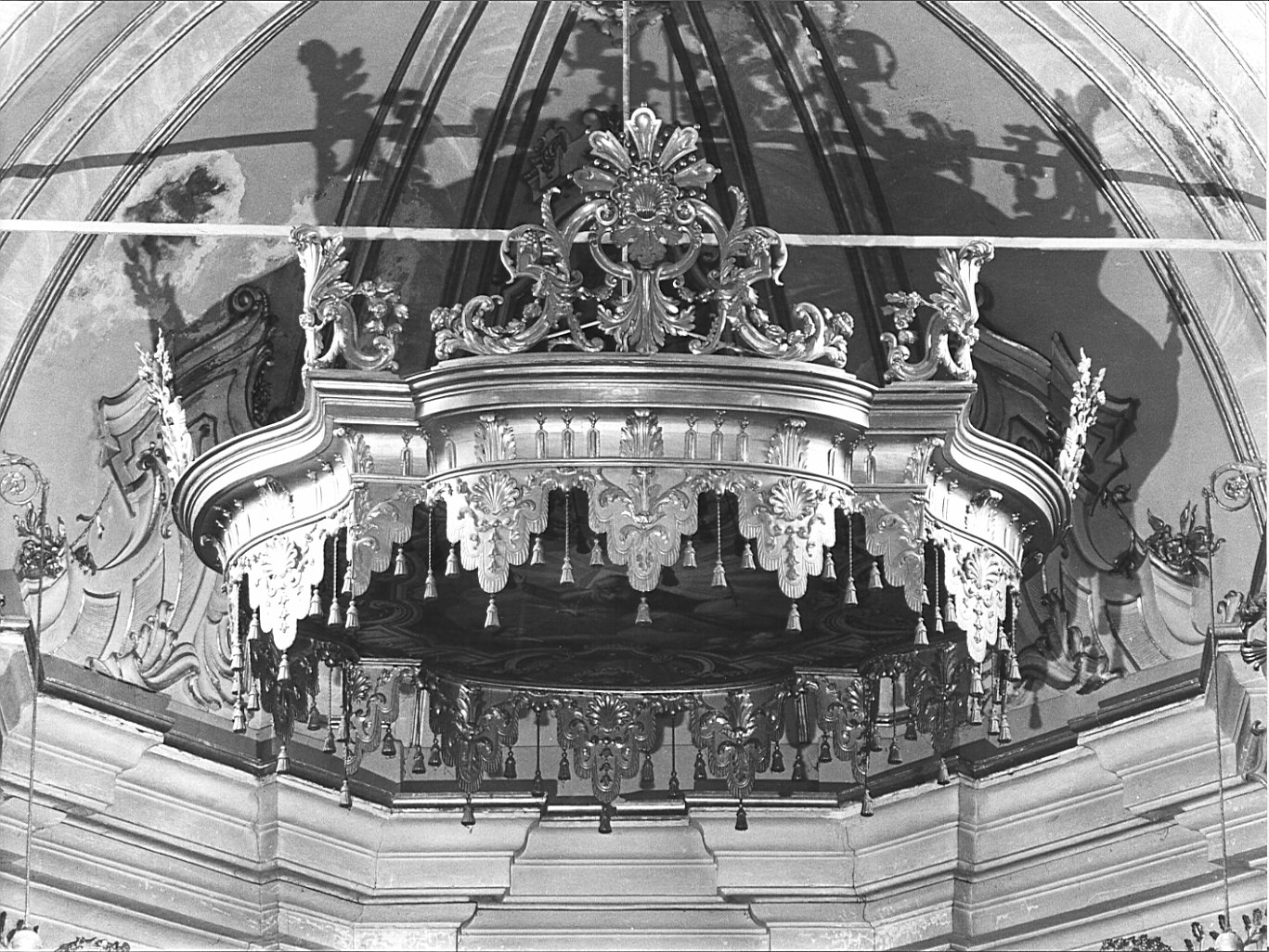 baldacchino d'altare, opera isolata - bottega bergamasca (sec. XVIII)