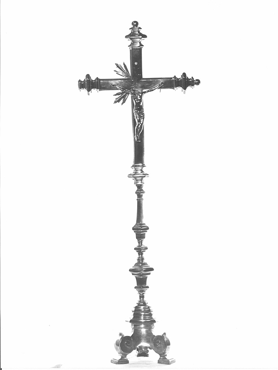 croce d'altare, opera isolata - bottega bergamasca (sec. XVIII)